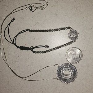 Elegant Silver Jewelry Set With "D" Initial